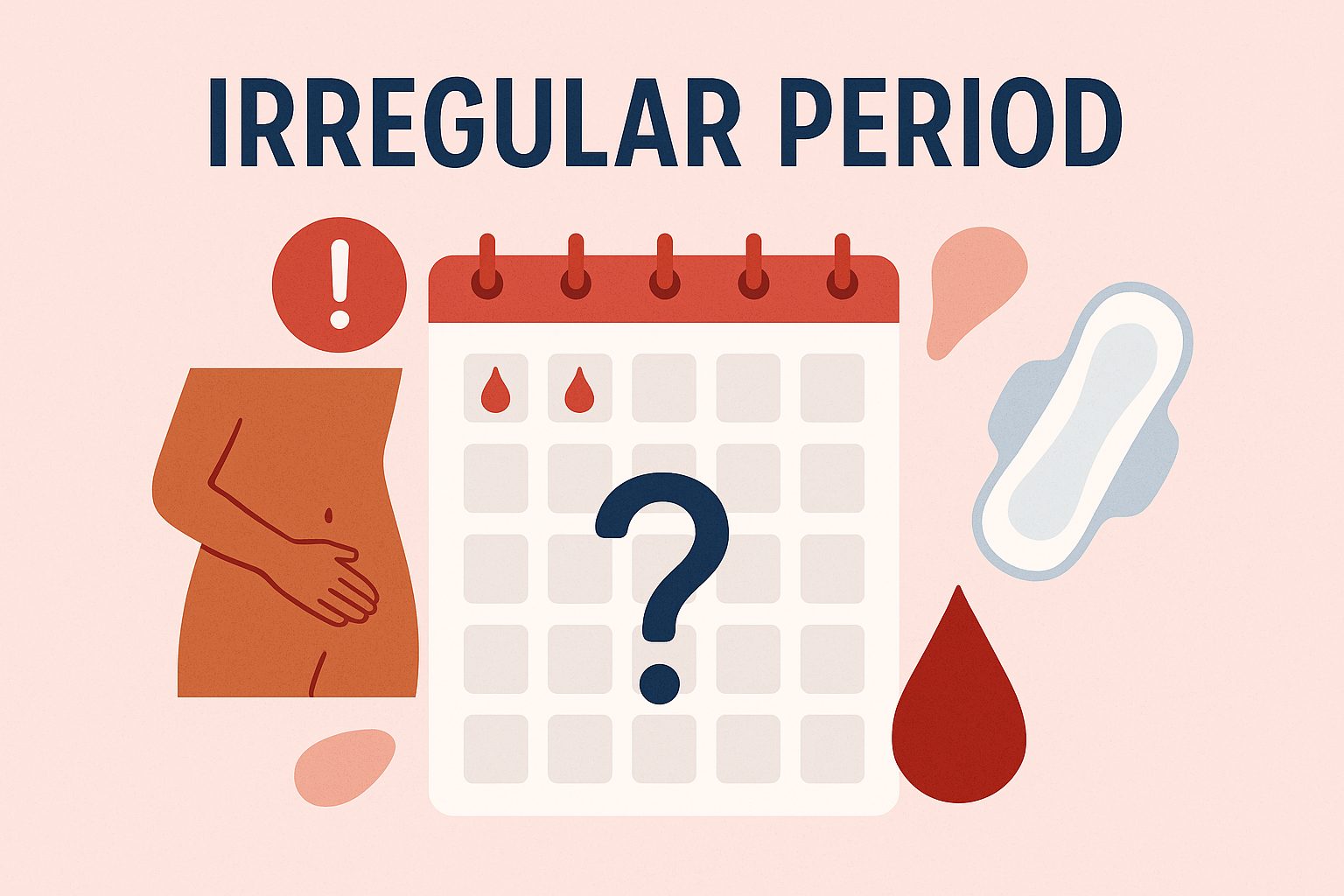 irregular period, irregular menstrual cycle